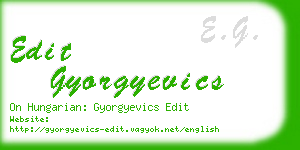 edit gyorgyevics business card